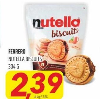 Coop Superstore Ferrero Nutella biscuits 304 g offerta