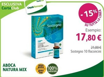 Lloyds Farmacia Aboca Natura Mix Sostegno 10 Flaconcini offerta