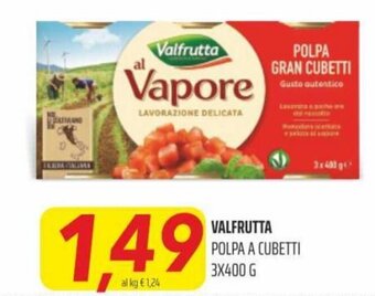 Coop Superstore Valfrutta Polpa a cubetti 3x400 g offerta