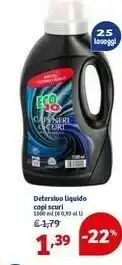 In'S Mercato Eco10 Detersivo Liquido Capi Scuri offerta