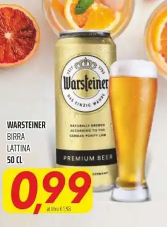 Coop Superstore Warsteiner Birra lattina 50 cl offerta