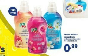 In'S Mercato Eco10 Ammorbidente Concentrato offerta