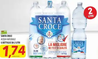 Coop Superstore Santa Croce acqua naturale 6 bottiglie da 2 litri offerta