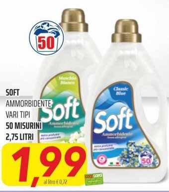Coop Superstore Soft Ammorbidente vari tipi 50 misurini 2,75 litri offerta