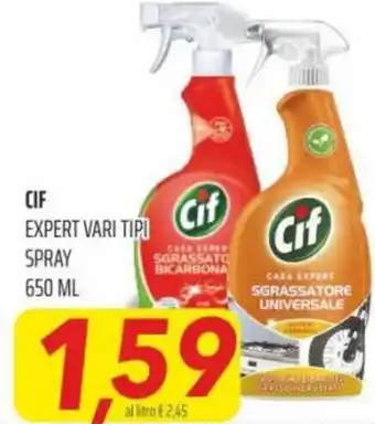 Coop Superstore Cif Expert vari tipi spray 650 ml offerta
