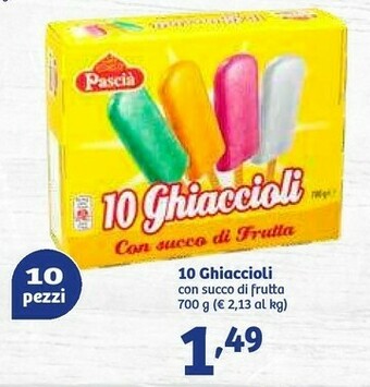 In'S Mercato Pascià 10 Ghiaccioli offerta