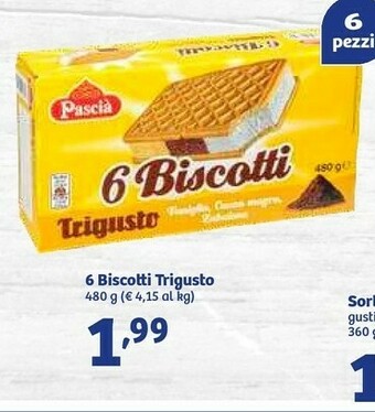 In'S Mercato Pascià 6 Biscotti Trigusto offerta