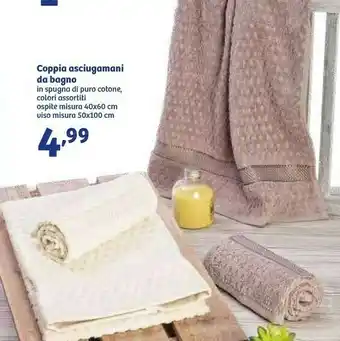 In'S Mercato Misura Coppia Asciugamani Sa Bagno offerta