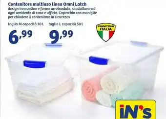 In'S Mercato Contenitore Multiuso Linea Omni Latch offerta