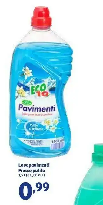In'S Mercato Eco10 Lavapavimenti Fresco Pulito offerta