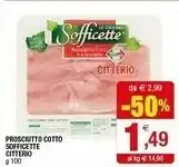 Iperal Citterio Sofficette Prosciutto Cotto Di Alta Qualità offerta