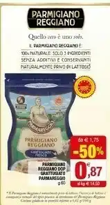 Iperal Parmareggio Parmigiano Reggiano Dop Grattugiato offerta