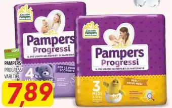 Pampers progressi vari tipi