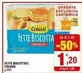 Iperal Colussi Fette Biscottate offerta