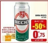 Iperal Beck's Birra offerta
