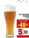 Iperal Set 6 Bicchieri Da Birra offerta