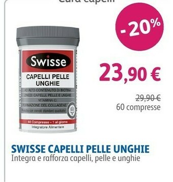 Lloyds Farmacia Swisse Capelli Pelle Unghie 60 Compresse offerta