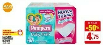 Iperal Pampers Salviettine Baby Fresh offerta