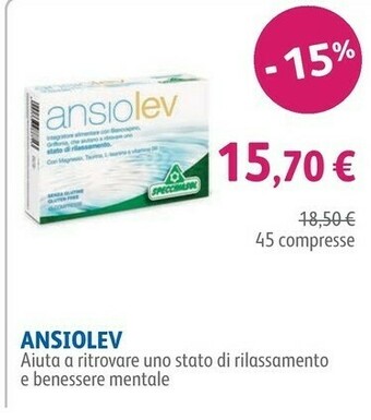 Lloyds Farmacia Ansiolev 45 Compresse offerta