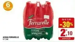 Iperal Ferrarelle Acqua Minerale Effervescente Naturale 1500 G(ml) offerta
