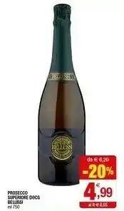 Iperal Belussi - Prosecco Superiore 750 G(ml) offerta