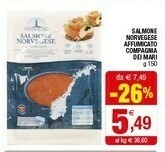 Iperal Compagnia dei mari Salmone Norvegese Affumicato 150 G(ml) offerta