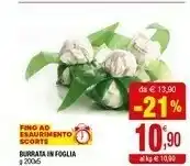 Iperal Burrata in Foglia offerta