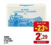 Iperal Latteria di delebio Burro 250 G(ml) offerta