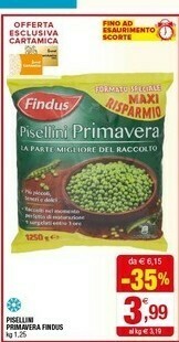 Iperal Findus Pisellini Primavera offerta