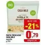 Iperal Casa Milo Pasta Fresca Bio offerta