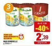 Iperal Bonduelle Mais offerta