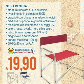 MD Discount Sedia Regista offerta