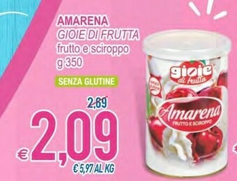 MD Discount Gioie di frutta Amarena Frutto E Sciroppo offerta