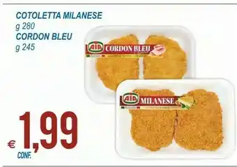 MD Discount Aia Cordon Bleu Classico Prosciutto E Formaggio 245 G(ml) offerta
