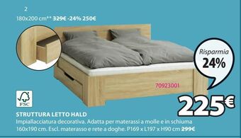 JYSK Struttura letto hald offerta