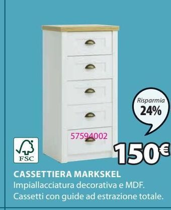 JYSK Cassettiera markskel offerta