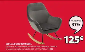 JYSK Sedia a dondolo nebel offerta