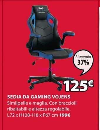 JYSK Sedia da gaming vojens offerta