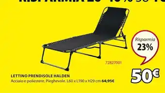Lettino prendisole halden
