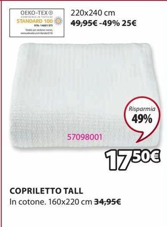 JYSK Copriletto tall offerta