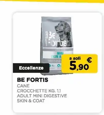 Arcaplanet Befortis /crocchette cane kg.1.1 / adult mini digestive-skin & coat offerta