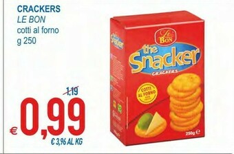 MD Discount Le Bon The Snacker Crackers 250 G(ml) offerta