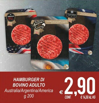 MD Discount Hamburger Di Bovino Adulto Australia/ Argentina/ America offerta