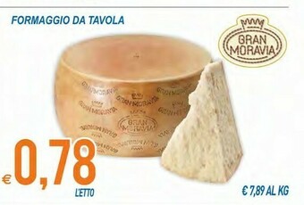 MD Discount Gran Moravia Formaggio Da Tavola offerta
