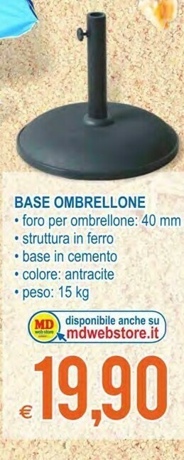 MD Discount Base Ombrellone offerta