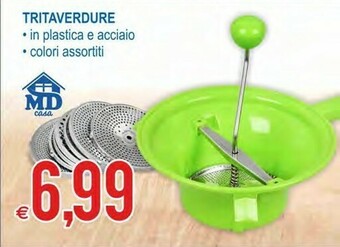 MD Discount Tritaverdure In Plastica E Acciaio offerta