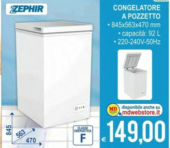MD Discount Zephir Congelatore A Pozzetto offerta