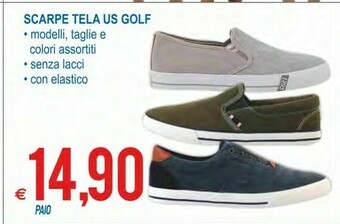 US Golf Scarpe Tela