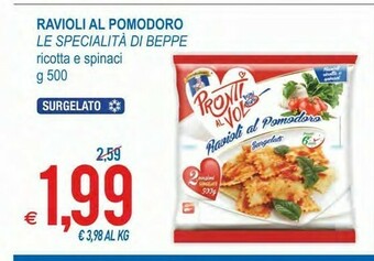 MD Discount Le Specialità Di Beppe Ravioli Al Pomodoro Ricotta E Spinaci offerta