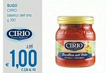 Cirio - Basilico Dell'Orto Intenso E Profumato 350 G(ml)